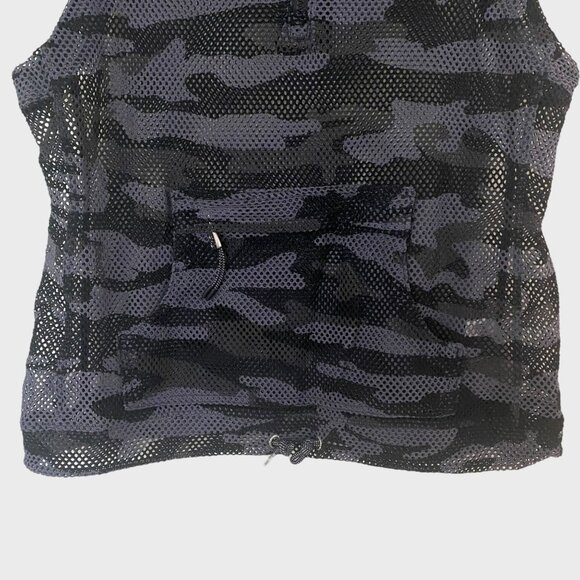 Calvin Klein Performance Camo Printed Mesh Vest Black/Gray Women's Size Small - Picture 6 of 11
